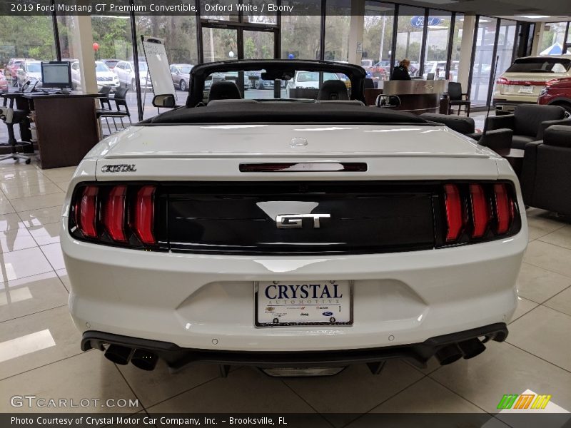 Oxford White / Ebony 2019 Ford Mustang GT Premium Convertible