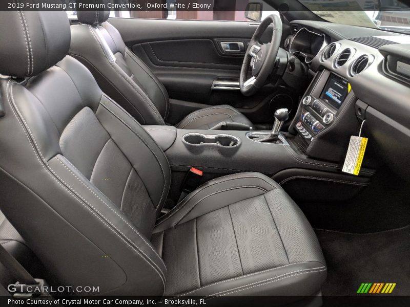 Front Seat of 2019 Mustang GT Premium Convertible