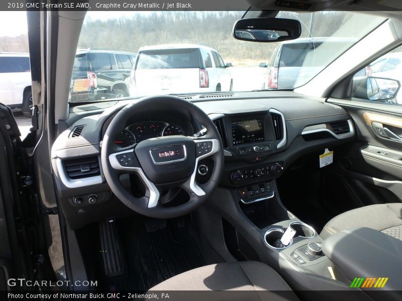 Graphite Gray Metallic / Jet Black 2019 GMC Terrain SLE AWD
