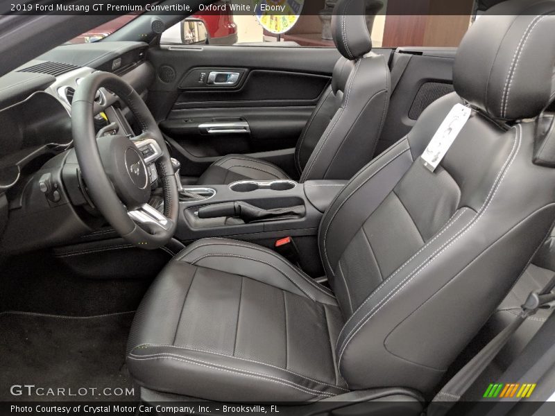 Front Seat of 2019 Mustang GT Premium Convertible