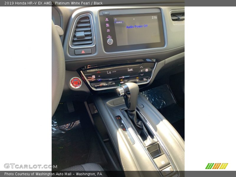 Platinum White Pearl / Black 2019 Honda HR-V EX AWD
