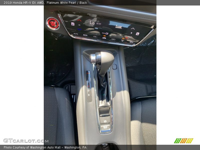 Platinum White Pearl / Black 2019 Honda HR-V EX AWD