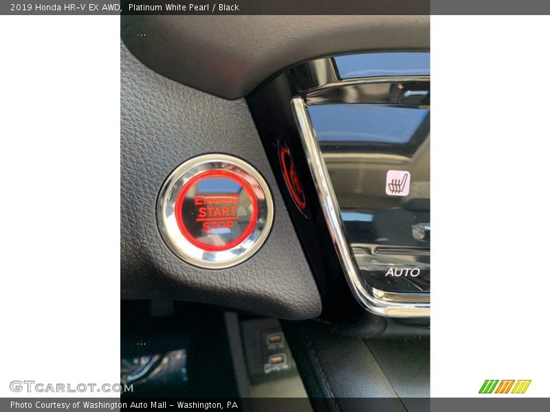 Platinum White Pearl / Black 2019 Honda HR-V EX AWD