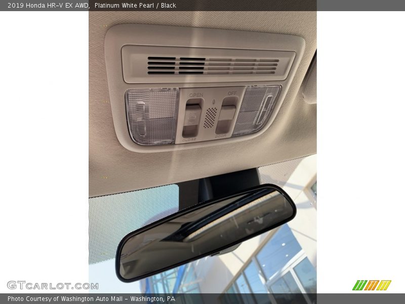Platinum White Pearl / Black 2019 Honda HR-V EX AWD