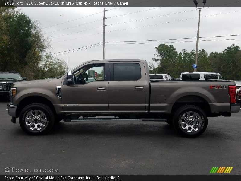 Stone Gray / Camel 2019 Ford F250 Super Duty Lariat Crew Cab 4x4