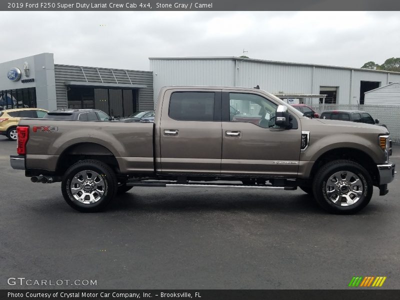 Stone Gray / Camel 2019 Ford F250 Super Duty Lariat Crew Cab 4x4