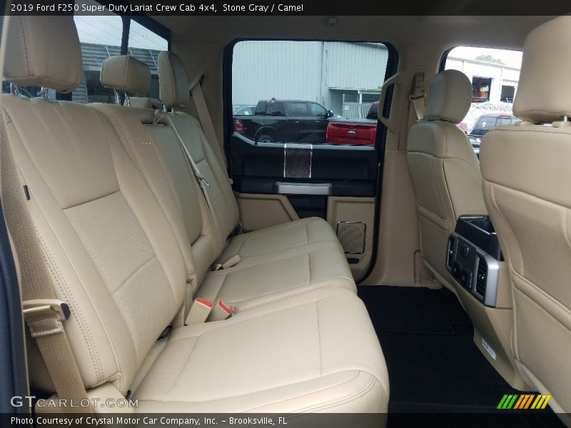 Stone Gray / Camel 2019 Ford F250 Super Duty Lariat Crew Cab 4x4