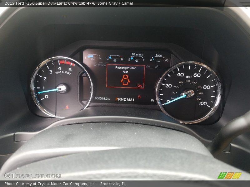 Stone Gray / Camel 2019 Ford F250 Super Duty Lariat Crew Cab 4x4