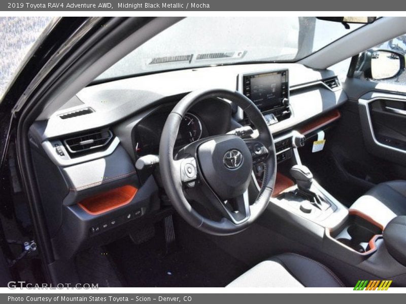 Midnight Black Metallic / Mocha 2019 Toyota RAV4 Adventure AWD