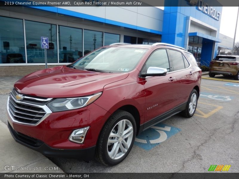 Cajun Red Tintcoat / Medium Ash Gray 2019 Chevrolet Equinox Premier AWD