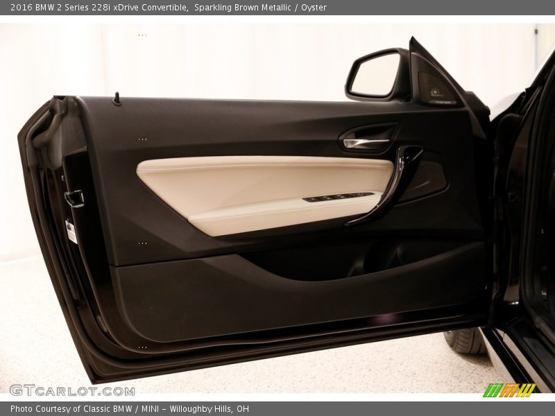 Sparkling Brown Metallic / Oyster 2016 BMW 2 Series 228i xDrive Convertible