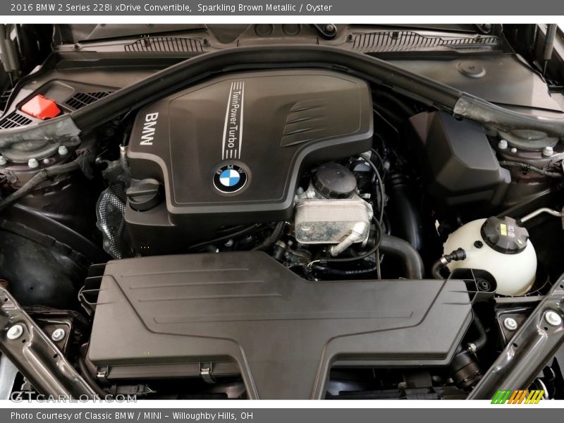 Sparkling Brown Metallic / Oyster 2016 BMW 2 Series 228i xDrive Convertible