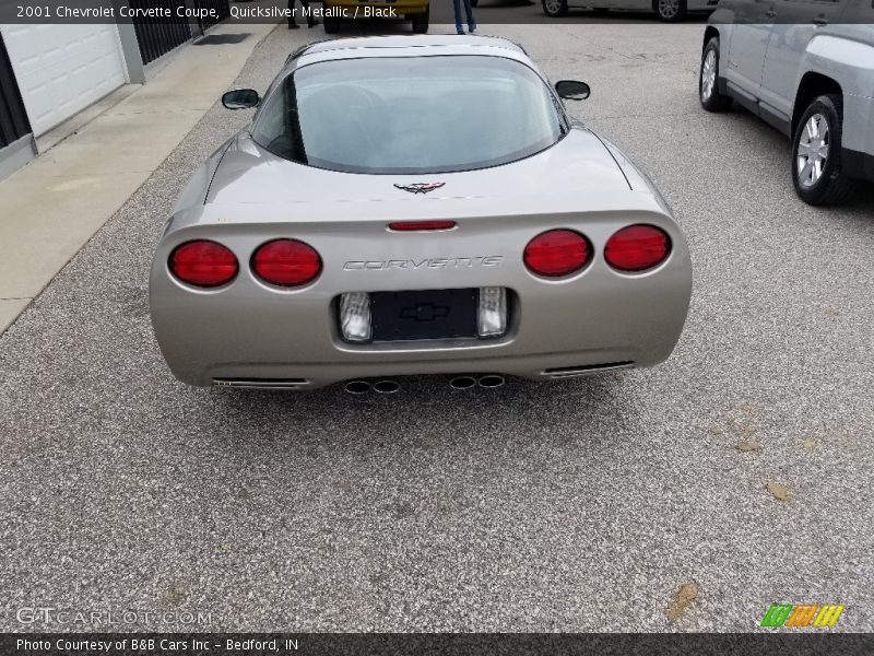 Quicksilver Metallic / Black 2001 Chevrolet Corvette Coupe