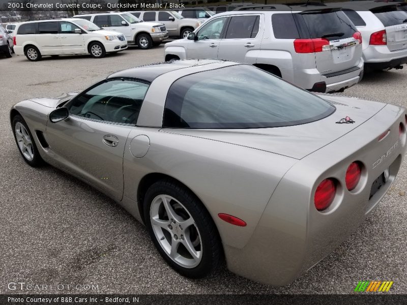 Quicksilver Metallic / Black 2001 Chevrolet Corvette Coupe