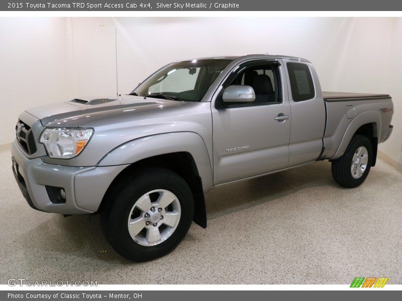 Silver Sky Metallic / Graphite 2015 Toyota Tacoma TRD Sport Access Cab 4x4