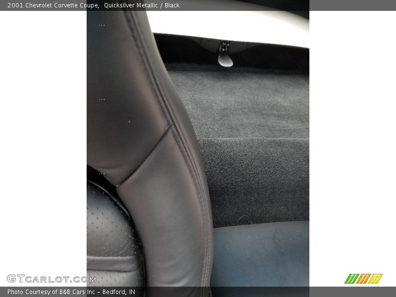 Quicksilver Metallic / Black 2001 Chevrolet Corvette Coupe