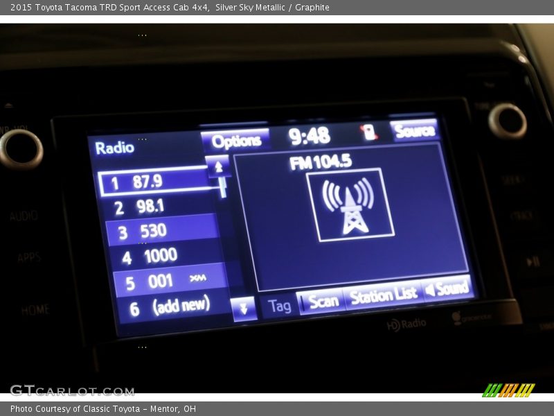 Silver Sky Metallic / Graphite 2015 Toyota Tacoma TRD Sport Access Cab 4x4