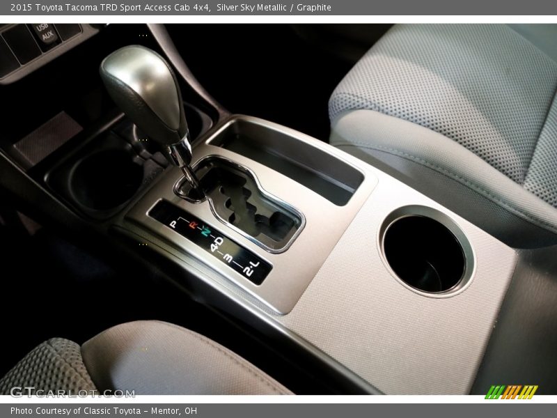 Silver Sky Metallic / Graphite 2015 Toyota Tacoma TRD Sport Access Cab 4x4