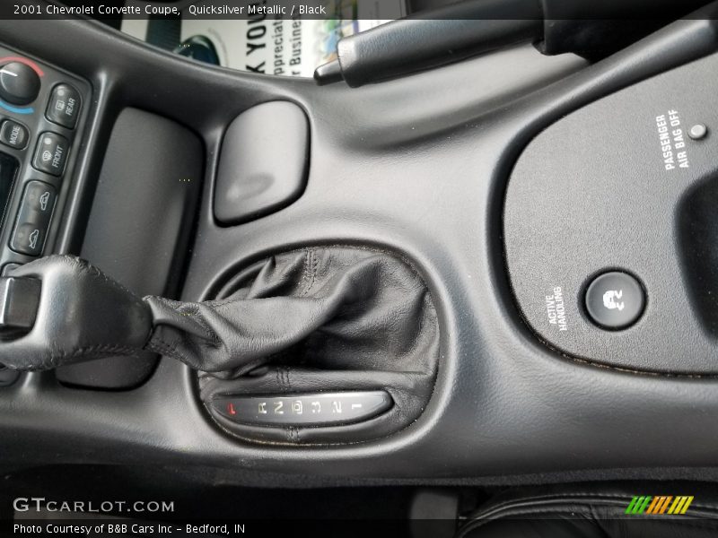 Quicksilver Metallic / Black 2001 Chevrolet Corvette Coupe