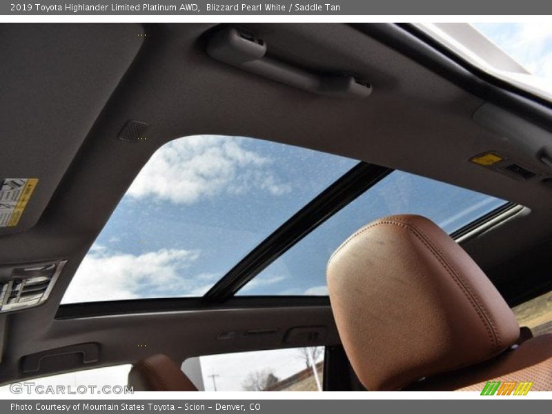 Blizzard Pearl White / Saddle Tan 2019 Toyota Highlander Limited Platinum AWD