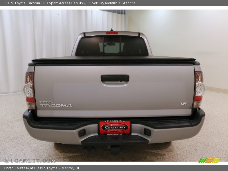 Silver Sky Metallic / Graphite 2015 Toyota Tacoma TRD Sport Access Cab 4x4