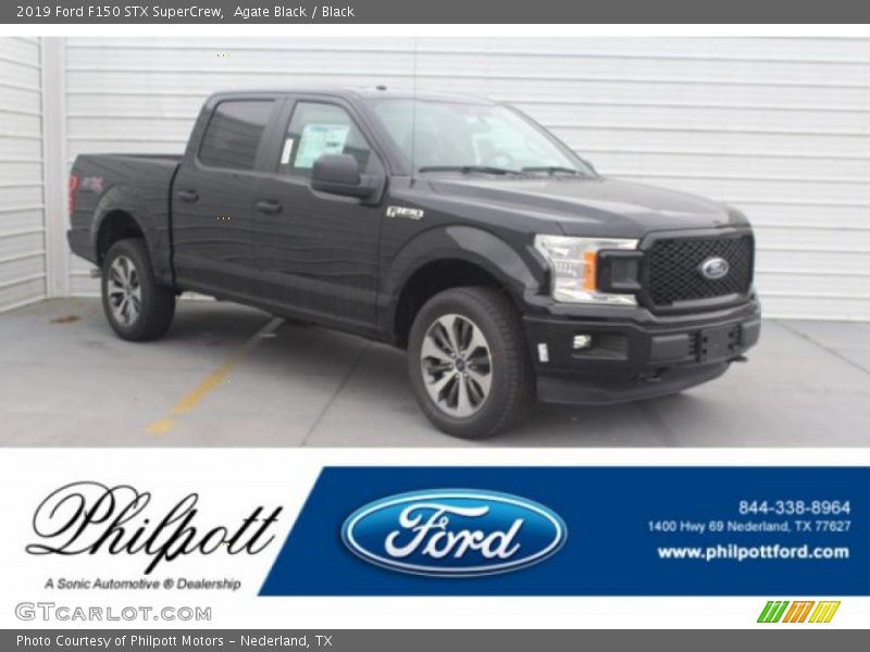 Agate Black / Black 2019 Ford F150 STX SuperCrew