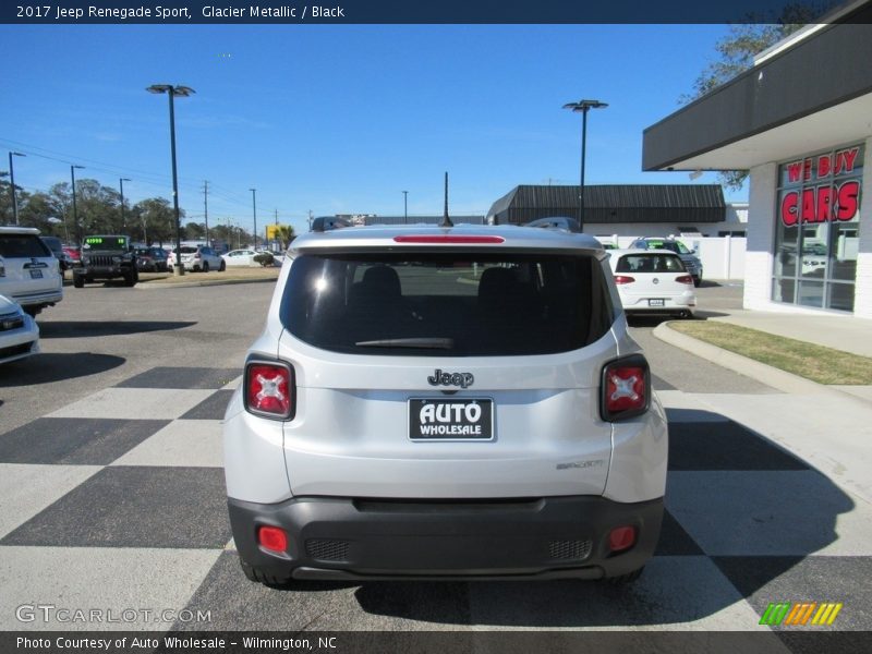 Glacier Metallic / Black 2017 Jeep Renegade Sport