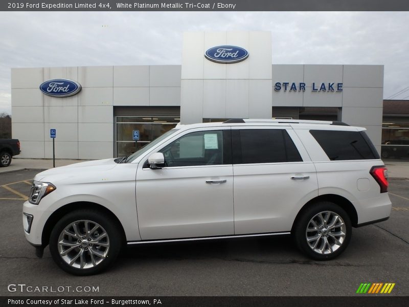 White Platinum Metallic Tri-Coat / Ebony 2019 Ford Expedition Limited 4x4