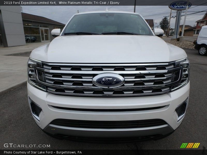 White Platinum Metallic Tri-Coat / Ebony 2019 Ford Expedition Limited 4x4