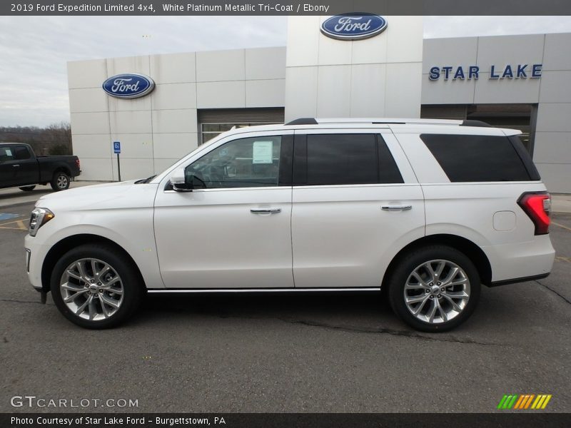 White Platinum Metallic Tri-Coat / Ebony 2019 Ford Expedition Limited 4x4