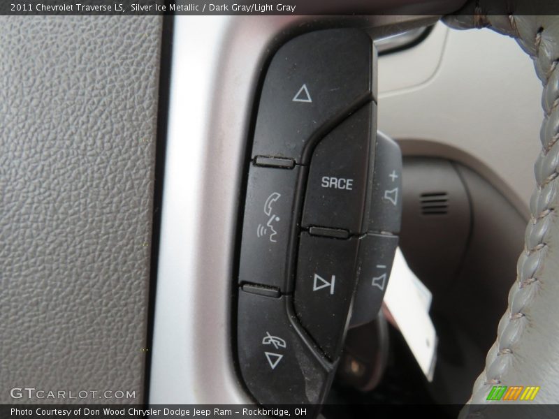 Silver Ice Metallic / Dark Gray/Light Gray 2011 Chevrolet Traverse LS