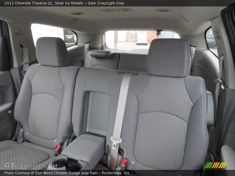Silver Ice Metallic / Dark Gray/Light Gray 2011 Chevrolet Traverse LS