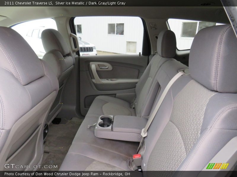 Silver Ice Metallic / Dark Gray/Light Gray 2011 Chevrolet Traverse LS