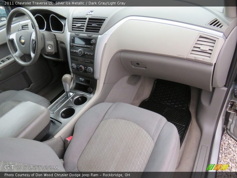 Silver Ice Metallic / Dark Gray/Light Gray 2011 Chevrolet Traverse LS