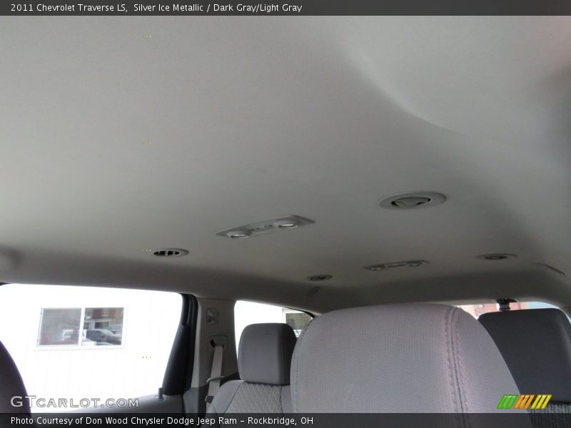 Silver Ice Metallic / Dark Gray/Light Gray 2011 Chevrolet Traverse LS