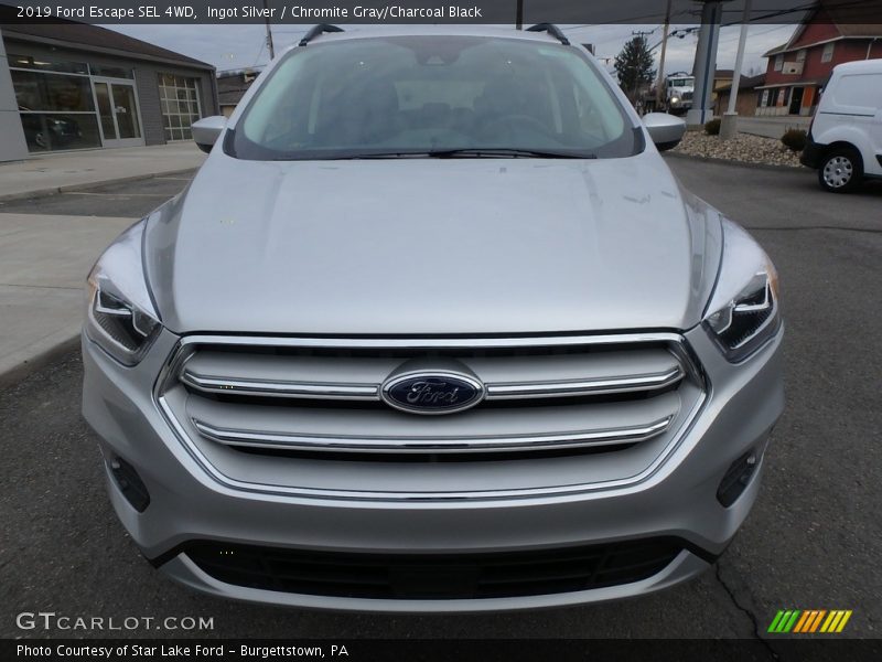 Ingot Silver / Chromite Gray/Charcoal Black 2019 Ford Escape SEL 4WD
