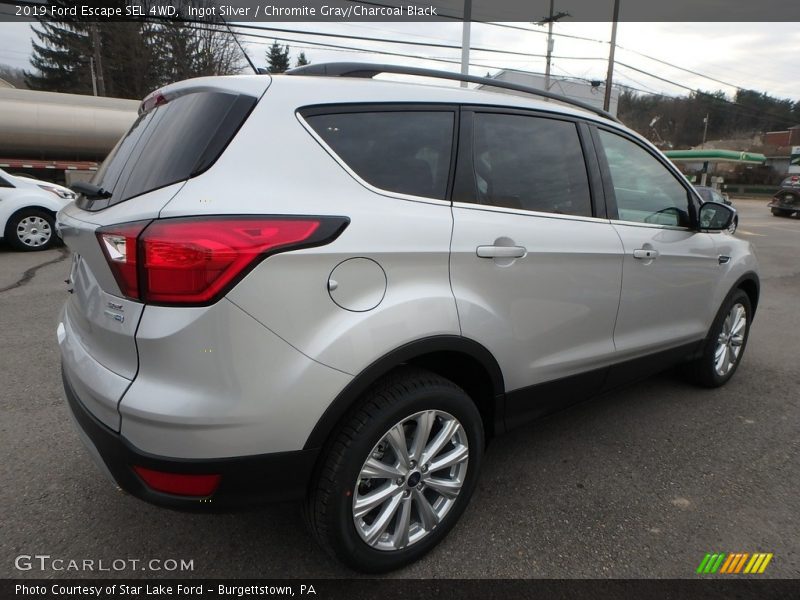Ingot Silver / Chromite Gray/Charcoal Black 2019 Ford Escape SEL 4WD