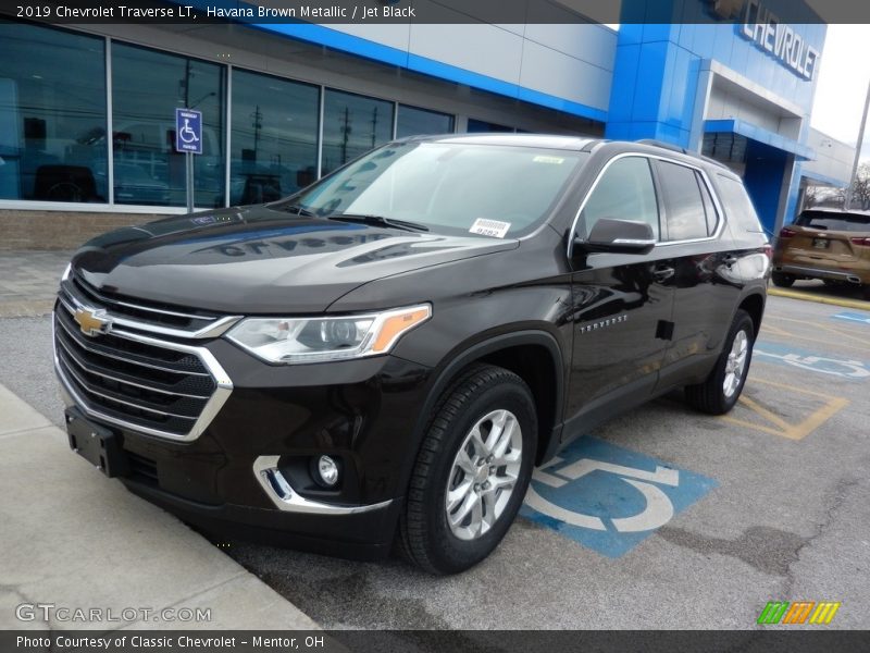 Havana Brown Metallic / Jet Black 2019 Chevrolet Traverse LT