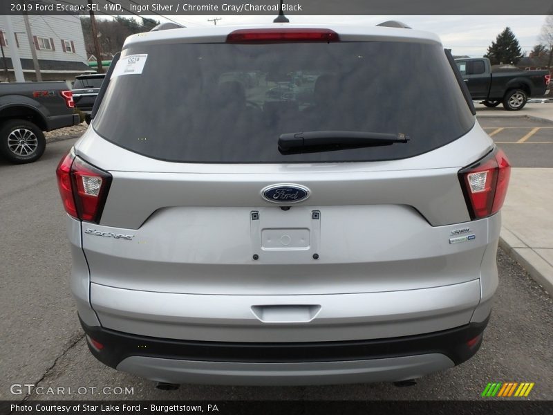 Ingot Silver / Chromite Gray/Charcoal Black 2019 Ford Escape SEL 4WD