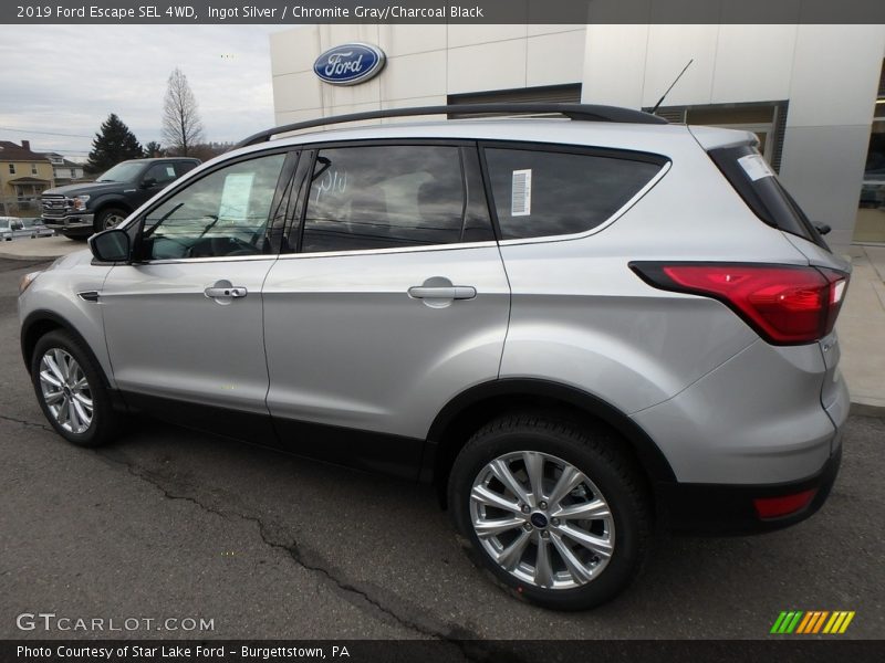 Ingot Silver / Chromite Gray/Charcoal Black 2019 Ford Escape SEL 4WD