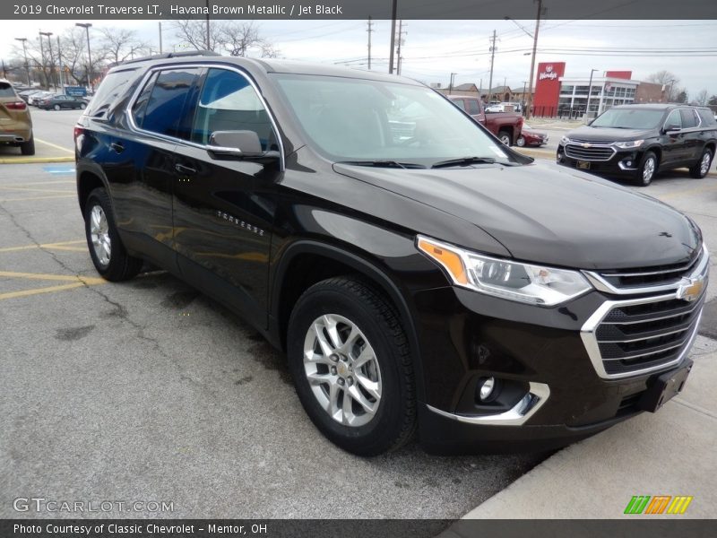 Havana Brown Metallic / Jet Black 2019 Chevrolet Traverse LT