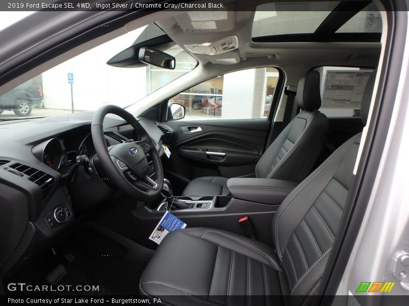 Ingot Silver / Chromite Gray/Charcoal Black 2019 Ford Escape SEL 4WD