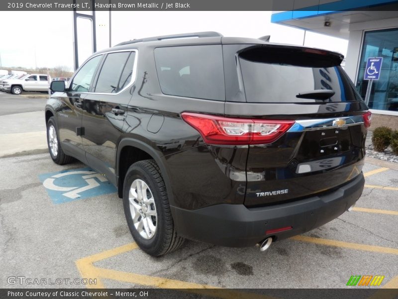 Havana Brown Metallic / Jet Black 2019 Chevrolet Traverse LT