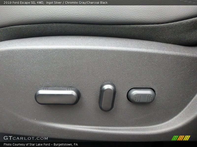 Ingot Silver / Chromite Gray/Charcoal Black 2019 Ford Escape SEL 4WD