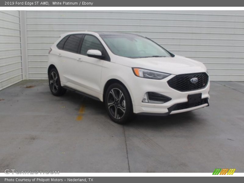 White Platinum / Ebony 2019 Ford Edge ST AWD