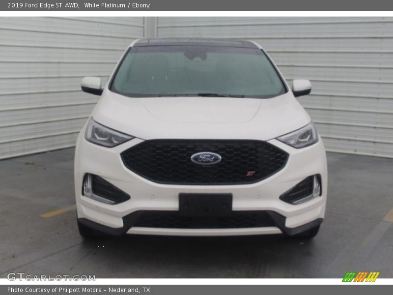 White Platinum / Ebony 2019 Ford Edge ST AWD