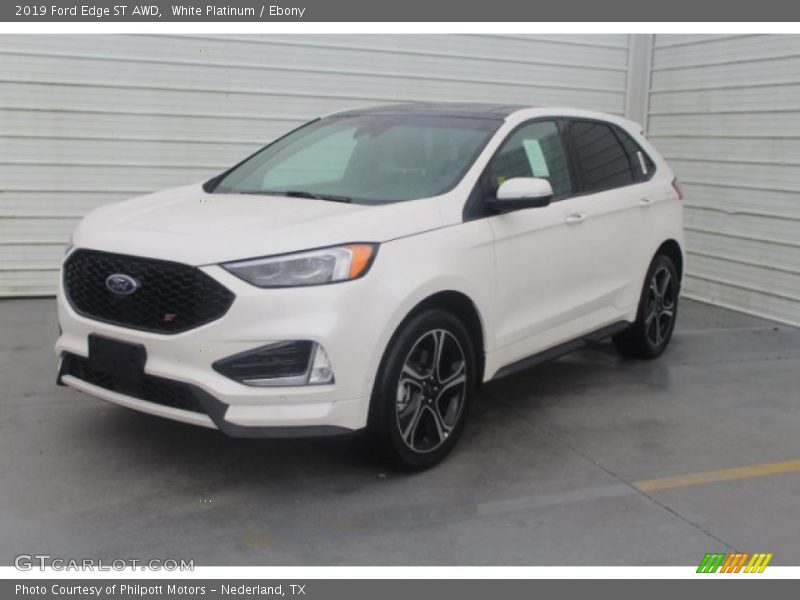 White Platinum / Ebony 2019 Ford Edge ST AWD
