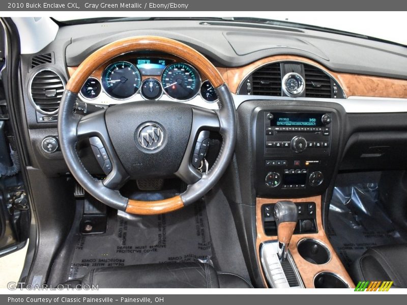 Gray Green Metallic / Ebony/Ebony 2010 Buick Enclave CXL