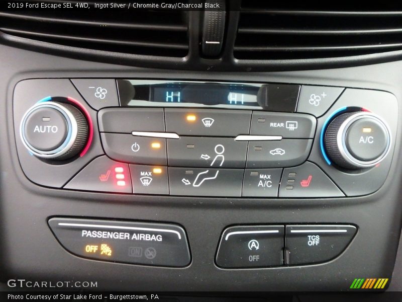 Ingot Silver / Chromite Gray/Charcoal Black 2019 Ford Escape SEL 4WD