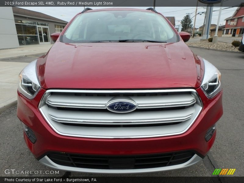 Ruby Red / Medium Light Stone 2019 Ford Escape SEL 4WD
